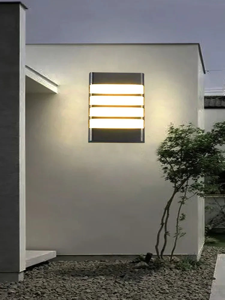 Moderne LED buitenwandlamp - Waterdichte tuinwandlamp, wandlicht voor gang, balkon en ingangsdecoratie