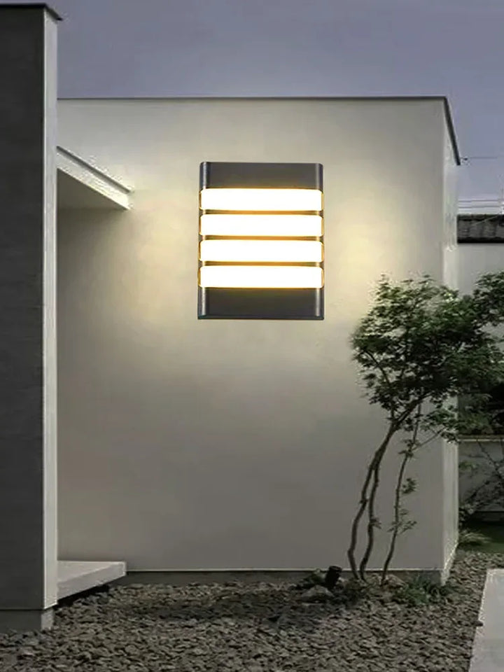 Moderne LED buitenwandlamp - Waterdichte tuinwandlamp, wandlicht voor gang, balkon en ingangsdecoratie