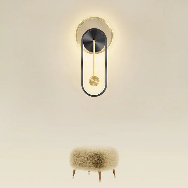 Moderne LED Klok Wandlamp – Stijlvolle Wandgemonteerde Lamp voor Slaapkamer, Woonkamer en Woondecoratie