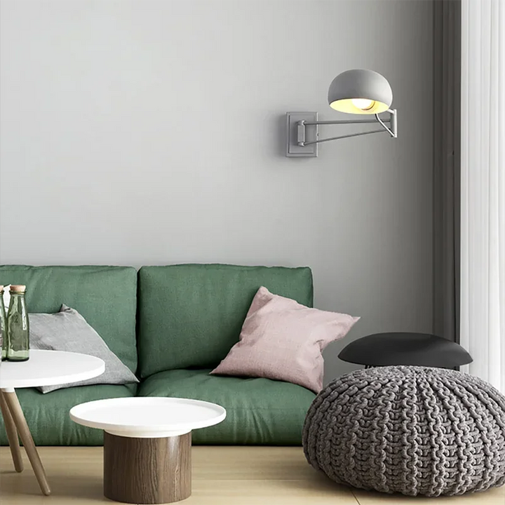 Moderne opvouwbare LED-wandlamp - intrekbare oogvriendelijke wandlamp voor slaapkamer, studie, woonkamer en badkamer