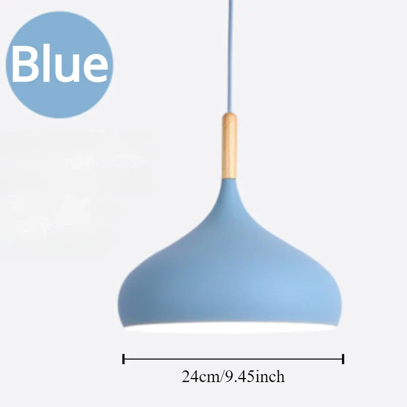 Moderner Macaron Pendelleuchte – Kleurige LED-Kroonluchter voor Slaapkamer, Restaurant, Kantoor & Woonkamer – Verstelbare Aluminium-Hanglamp