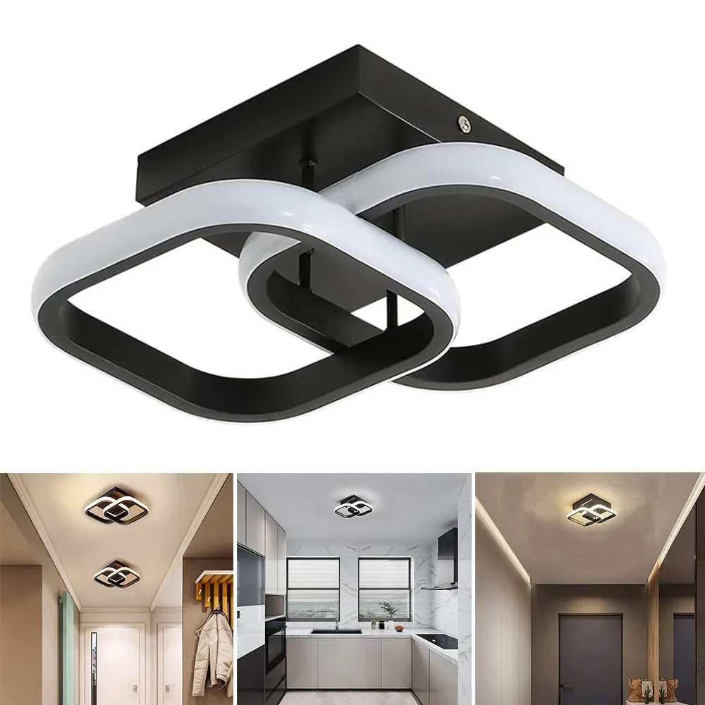 Moderne plafondlamp 85-265V metalen plafondlamp driekleurig licht plafondlamp voor woonkamer gang balkon woondecoratie