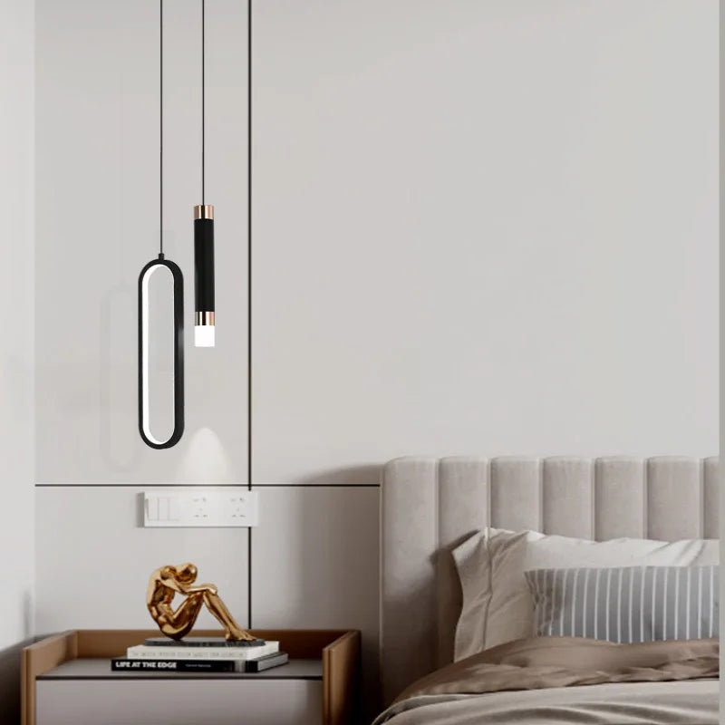 Moderne Minimalistische LED Hanglamp Kroonluchter – Verstelbare Hanglamp voor Slaapkamer, Woonkamer en Woondecoratie