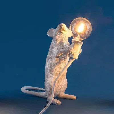 Moderne USB-Muislamp LED-nachtlamp – Creatieve diervorm nachttafellamp voor woondecoratie, slaapkamer en desktopverlichting