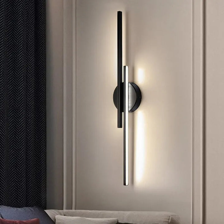 Moderne Dual-Line LED Wandlamp – Dimbare Boven & Onder Wandlicht voor Slaapkamer, Kantoor, Eetkamer en TV Achtergronddecoratie