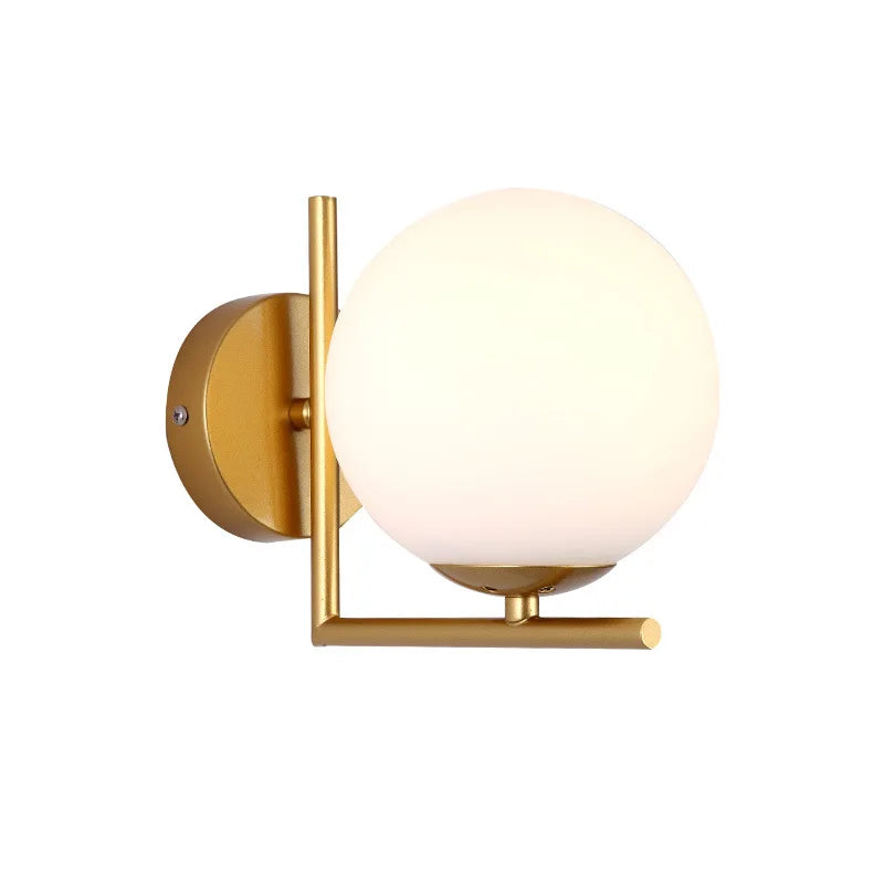 Moderne Minimalistische LED Wandlamp – Europese Stijl Glazen Wandlamp voor Woonkamer, Slaapkamer en Nachttafel