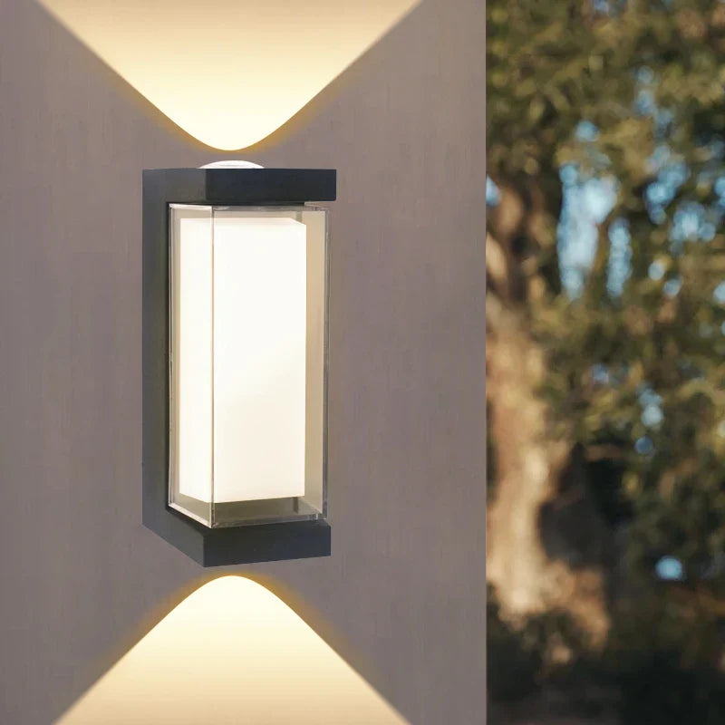 Moderne LED buitenwandlamp – Waterdichte wandlamp voor veranda en balkon voor tuin thuis, IP55 beoordeeld