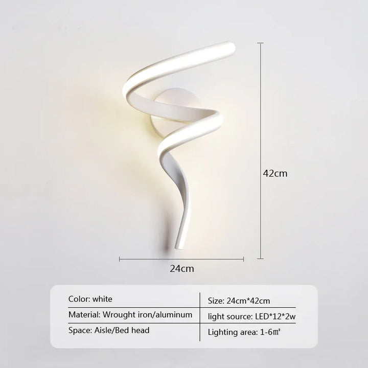 Moderne Minimalistische LED Wandlamp – Op- en Neer- Schakelaar voor Slaapkamer, Woonkamer en Badkamer