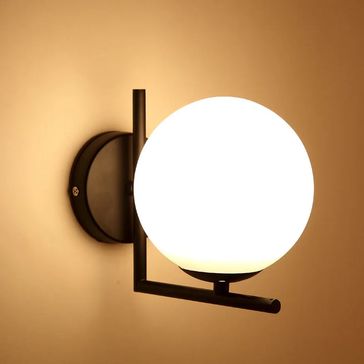 Moderne Minimalistische LED Wandlamp – Europese Stijl Glazen Wandlamp voor Woonkamer, Slaapkamer en Nachttafel