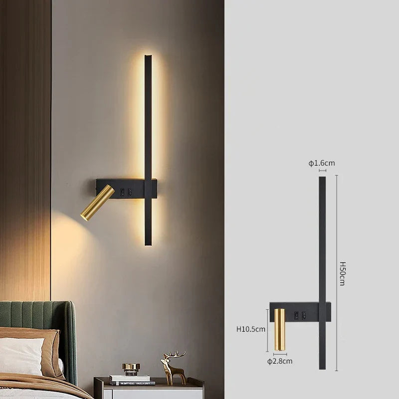 Moderne LED Wandlamp - Nordic Style voor Creatieve Woondecoratie