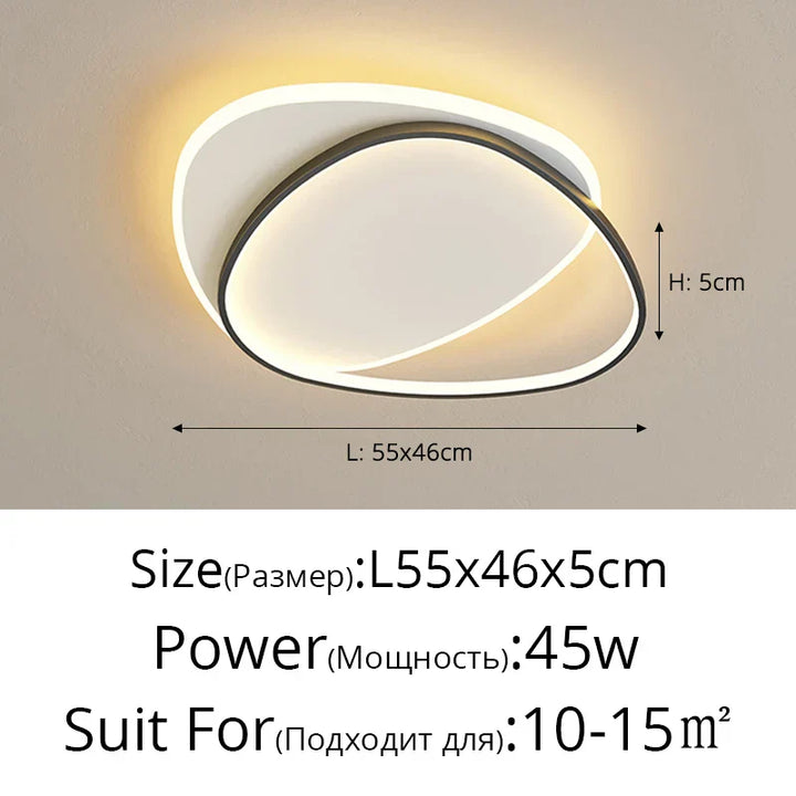 Moderne LED-Chandelier – Dimbare Binnenverlichting voor Slaapkamer, Woonkamer, Werkruimte en Woondecoratie, 110V/220V