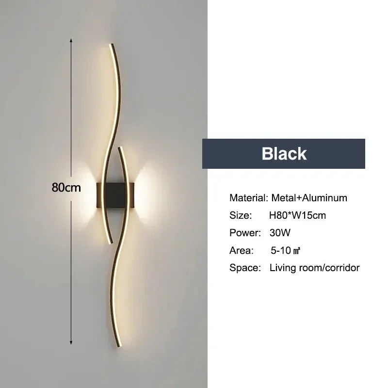 Moderne LED Wandlampen – Op- en neerwaartse wandlampen voor slaapkamers, gangen en binnenverlichting