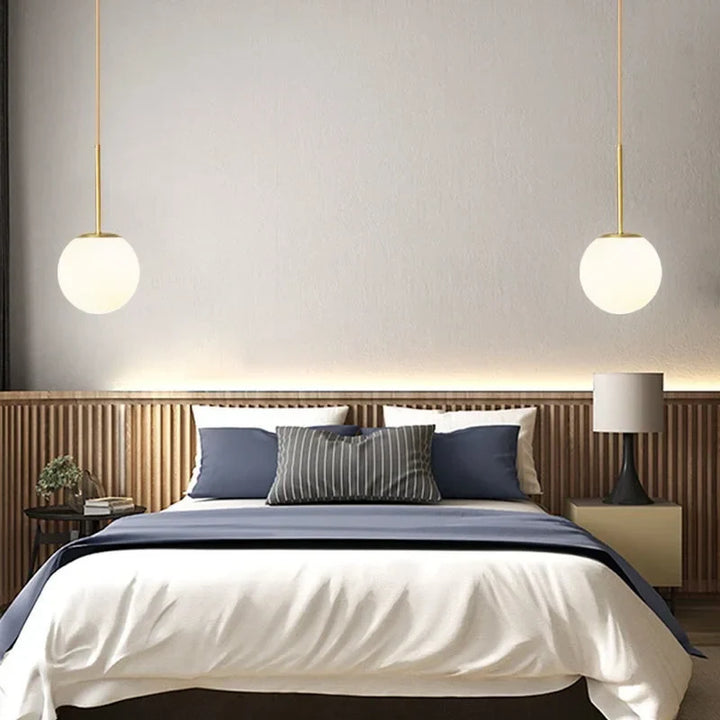 Moderne Glasballen Hanglamp – Decoratieve nordic lamp voor eetkamer, slaapkamer en bar