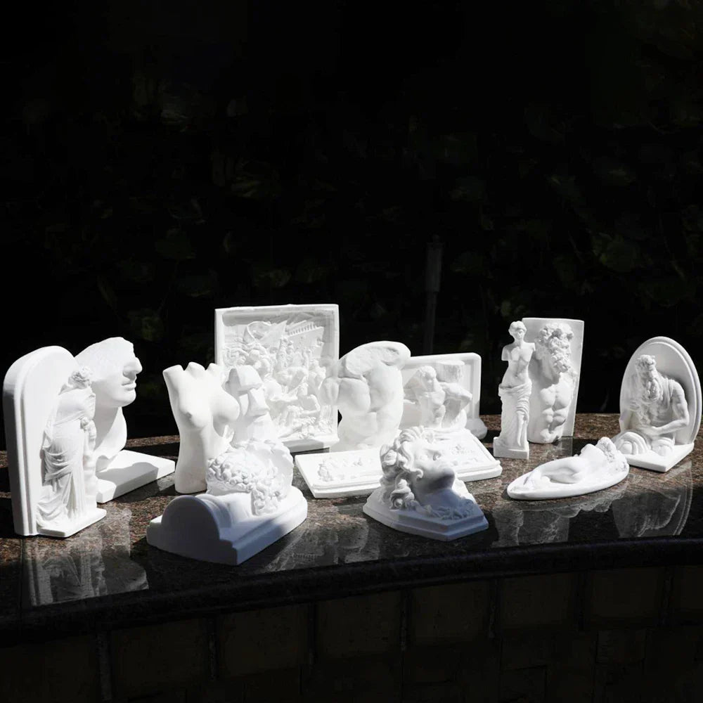 Nordic INS Stijl Karakter Gips Beeld DIY Geschilderde Schets Fotografie Props Tafel Decoraties Thuis Kunst Gips Decoratie