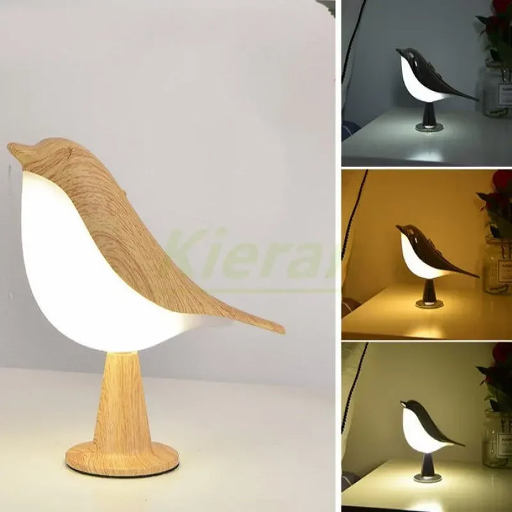 Moderne LED Vogel Bureaulamp – Touch-bediening, 6-10W LED Licht voor Slaapkamer, Studiekamer en Woonkamer – Stijlvol Magpie-Design voor Woondecoratie