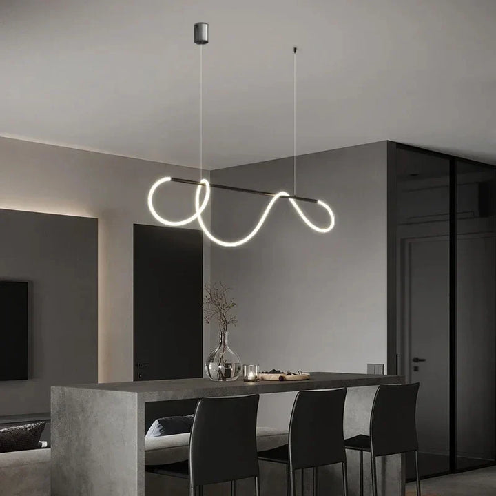 Moderne LED Pendelleuchte – Stijlvolle plafondlamp voor eethoek, keuken & kantoor, energiezuinige AC-voeding, LED-lampen inbegrepen