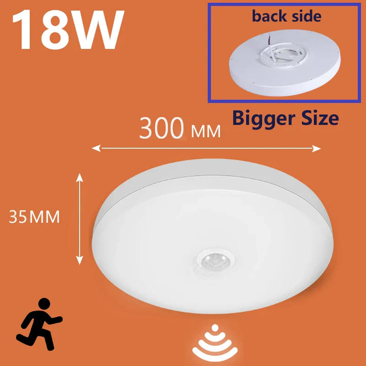 LED PIR bewegingssensor plafondlamp - moderne verlichting voor slaapkamer, woonkamer, trappenverlichting