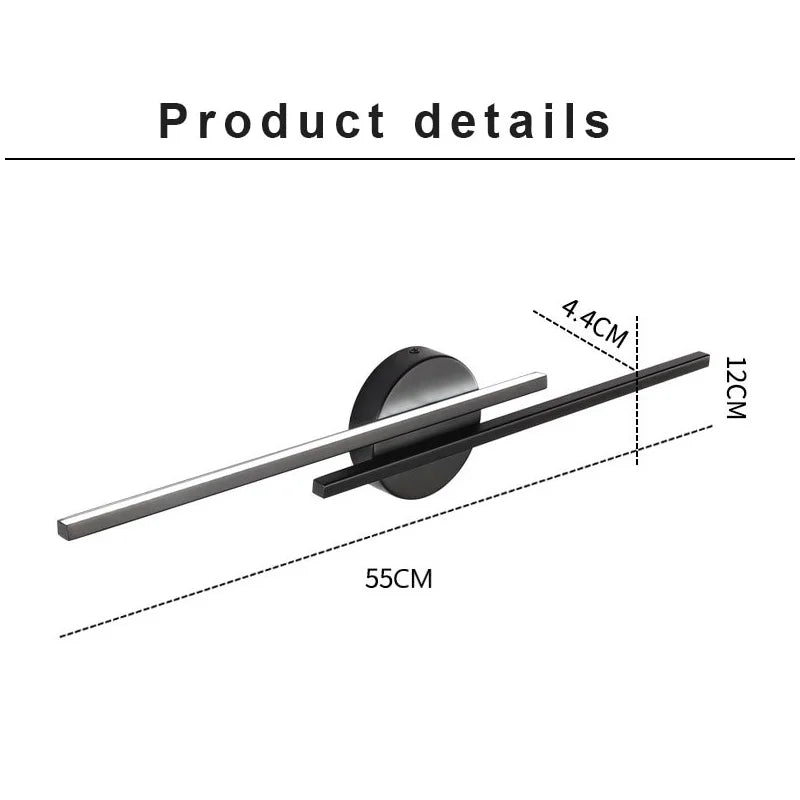 Moderne Dual-Line LED Wandlamp – Dimbare Boven & Onder Wandlicht voor Slaapkamer, Kantoor, Eetkamer en TV Achtergronddecoratie