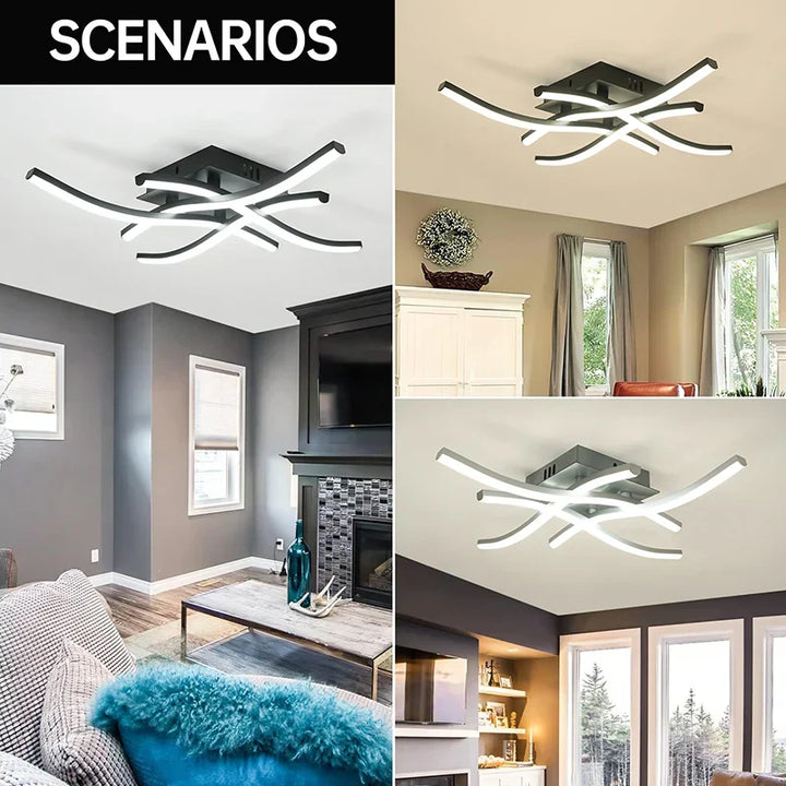 Moderne LED plafondlamp voor woonkamer, eetkamer, slaapkamer en balkon
