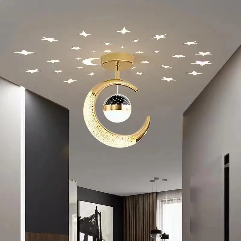 Woondecoratie gang plafondlamp - sterachtige sfeer LED hanglamp
