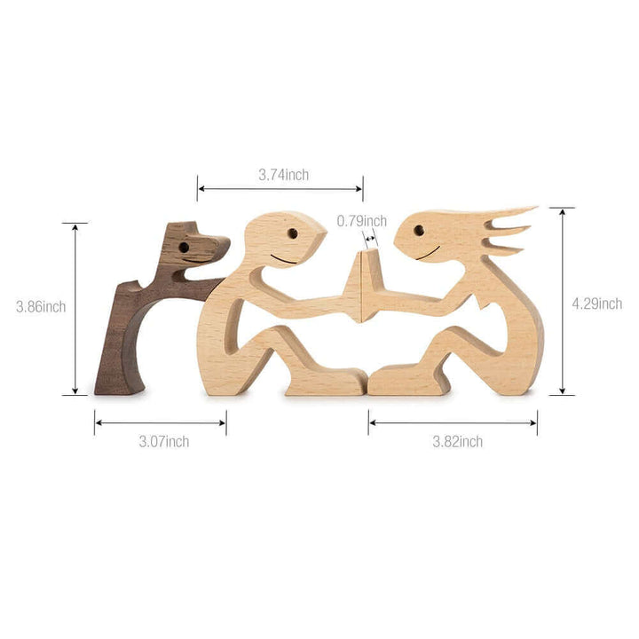 Deense houten dierenornamenten