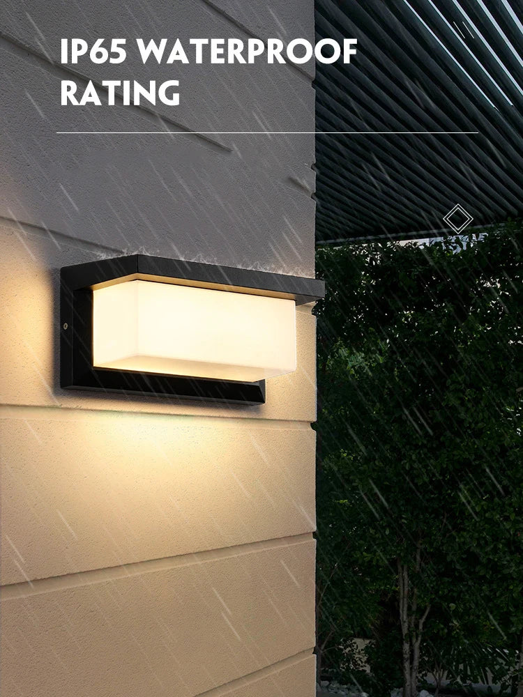Moderne LED buitenwandlamp met bewegingssensor - Waterdichte veranda lamp, buitenverlichtingssysteem