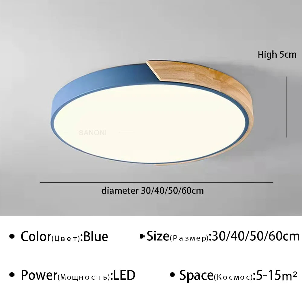 Moderne LED plafondlamp Macaron kroonluchter