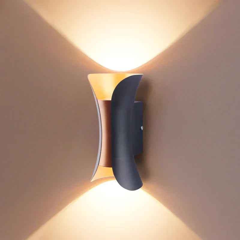 Moderne LED buitenwandlamp – Waterdichte wandlamp voor veranda en balkon voor tuin thuis, IP55 beoordeeld