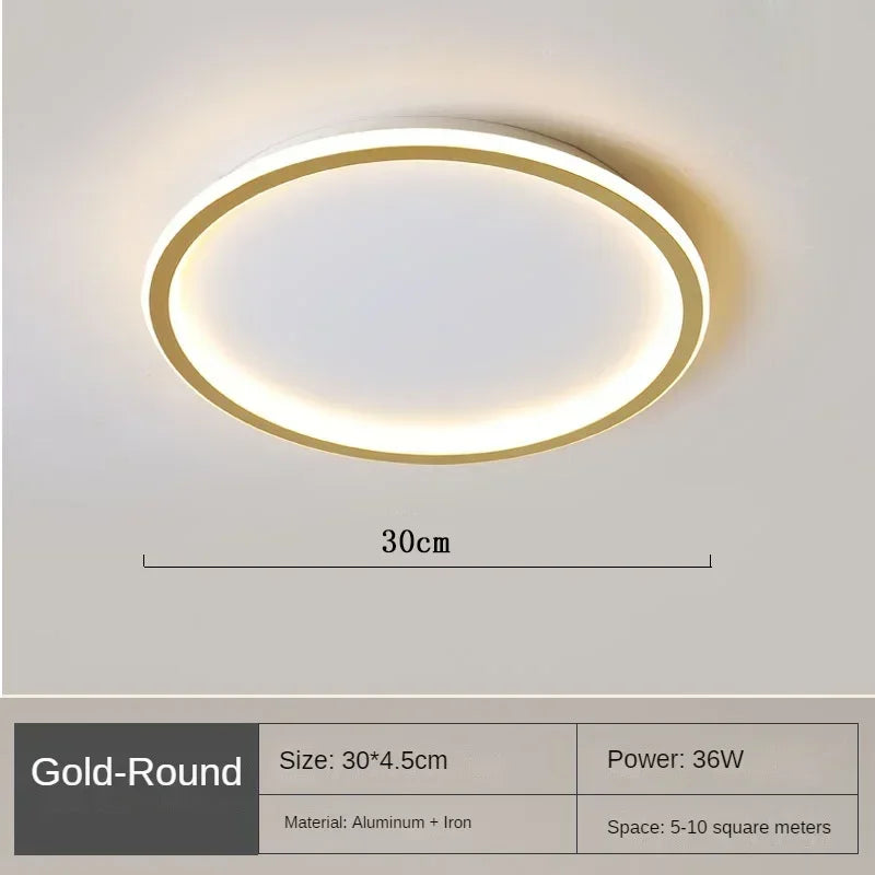 Moderne LED-ceiling light – Dimmable indoor lamp for bedroom, bathroom, kitchen and hallway