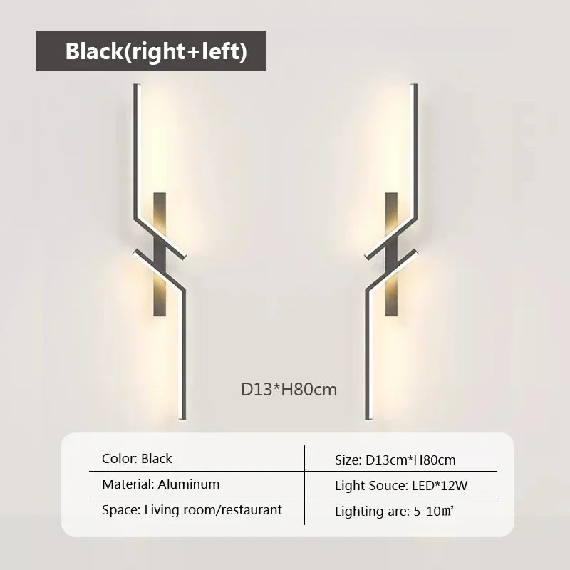 Moderne LED-Wandlamp - Minimalistisch ontwerp, op- en aflicht voor slaapkamer, woonkamer, TV-sofa en lobby - Dimbare wandmontageverlichting