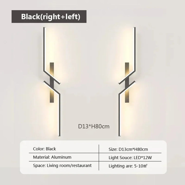 Moderne LED-Wandlamp - Minimalistisch ontwerp, op- en aflicht voor slaapkamer, woonkamer, TV-sofa en lobby - Dimbare wandmontageverlichting