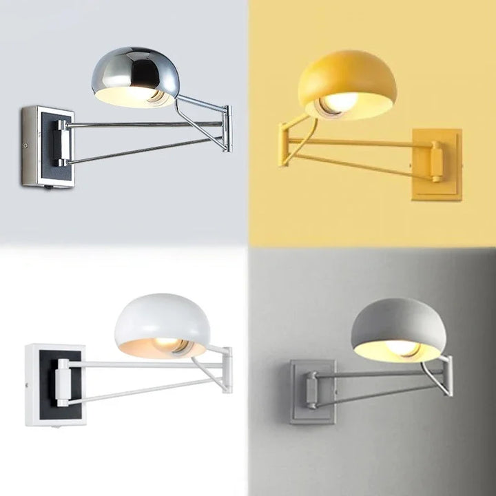 Moderne opvouwbare LED-wandlamp - intrekbare oogvriendelijke wandlamp voor slaapkamer, studie, woonkamer en badkamer
