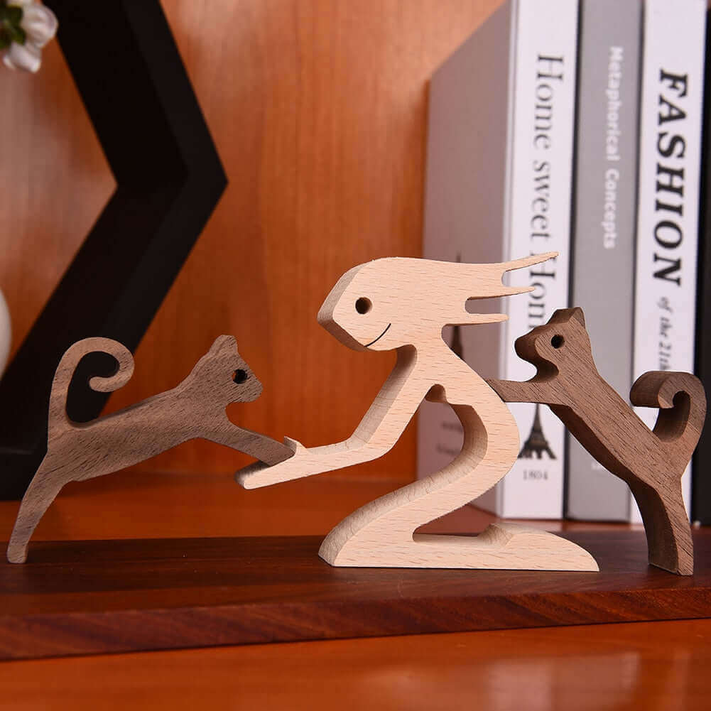 Deense houten dierenornamenten