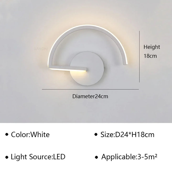 Moderne LED Wandlamp Nachtkastje Sconces - Interieur Verlichting Fixture voor Woonkamer, Slaapkamer, Hotel