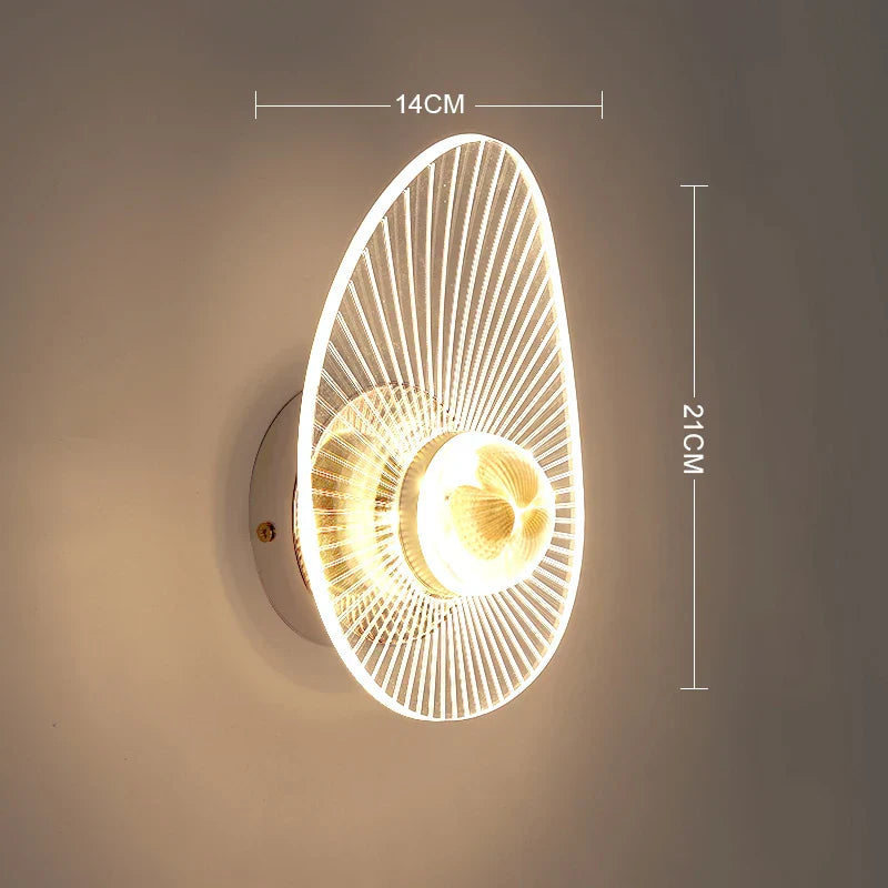 Moderne LED Wandlamp – Aanpasbare 3-Kleur Lichtbron voor Slaapkamer, Woonkamer, Balkon en Interieurdecoratie