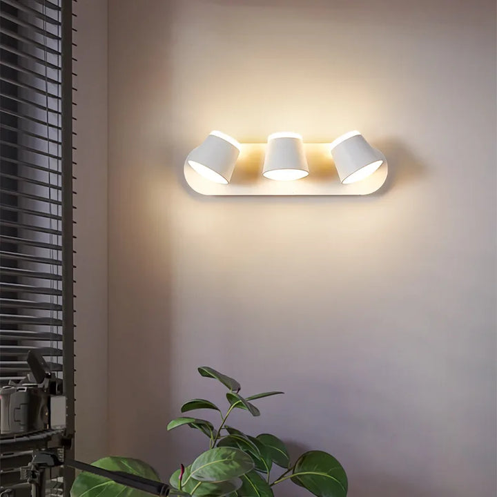 Moderne LED Wandlamp – 330° Verstelbaar, 3000K & 6500K Verstelbaar Wit Licht, Aluminium Legering Wandgemonteerde Lamp voor Slaapkamer, Keuken en Woonkamer