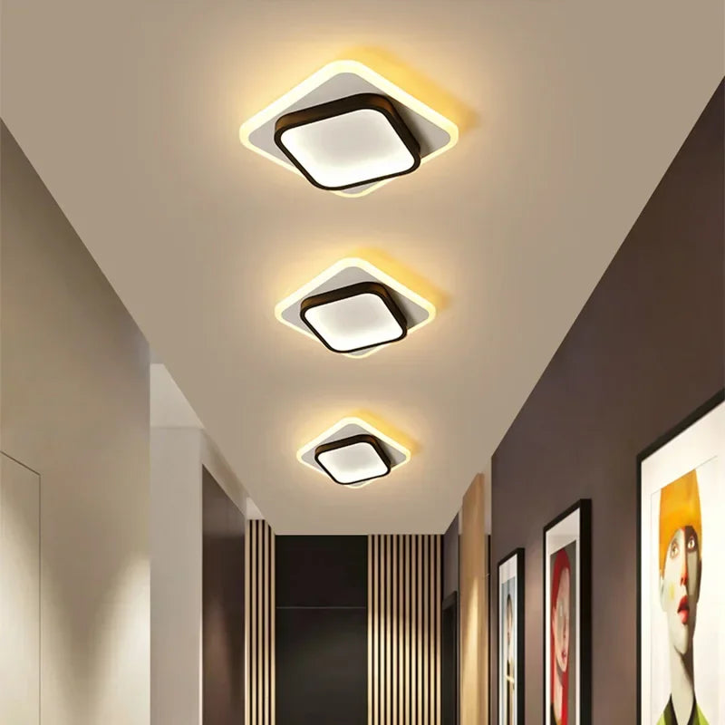 Moderne LED Gang Plafondlamp Kroonluchter - Binnenverlichting voor hal, trap, foyer, balkon, slaapkamer, badkamer