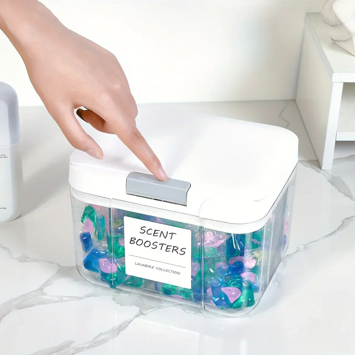 Wasmiddel-pods opbergbox met deksel