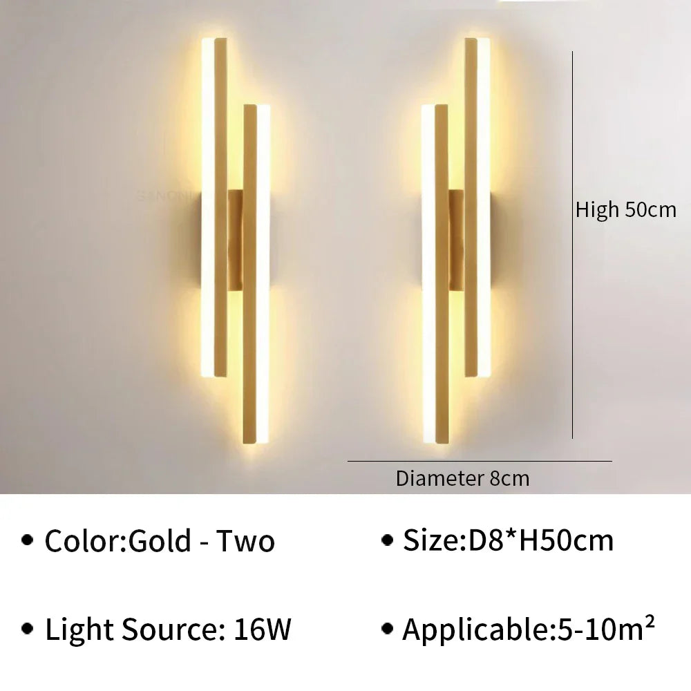 Moderne LED wandlamp – Stijlvolle wandlamp voor woonkamer, trap, slaapkamer en gangverlichting
