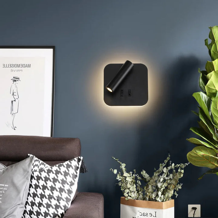 Moderne LED Wandlamp - 350° draaibare verstelbare op en neer wandlamp, 3000K warm wit tot 6500K koud licht, aluminium wandlamp