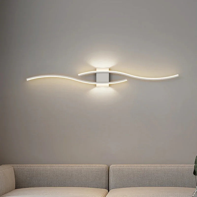 Moderne LED Wandlamp - Zwarte, witte en gouden wandlamp voor woonkamer, slaapkamer, nachtkastje en decoratieve verlichting