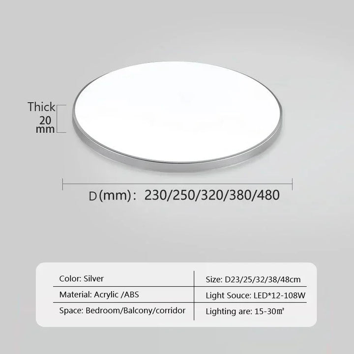 Moderne LED ronde plafondlampen - Plafondlampen voor woonkamer, slaapkamer, badkamer, eetkamer, keuken