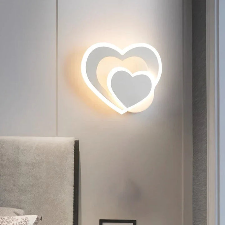 Moderne LED Hartvormige Wandlamp