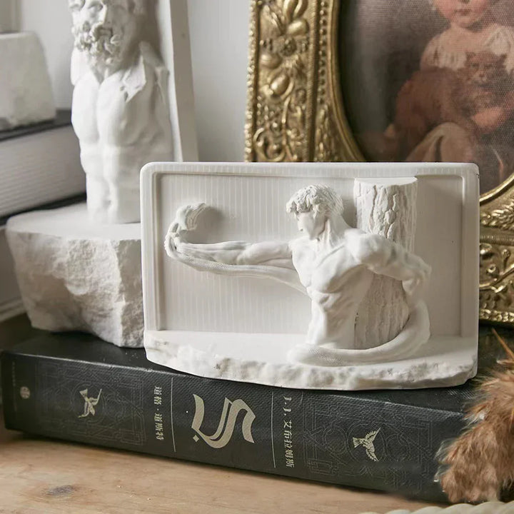 Nordic INS Stijl Karakter Gips Beeld DIY Geschilderde Schets Fotografie Props Tafel Decoraties Thuis Kunst Gips Decoratie