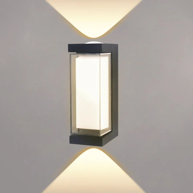 Moderne LED buitenwandlamp – Waterdichte wandlamp voor veranda en balkon voor tuin thuis, IP55 beoordeeld