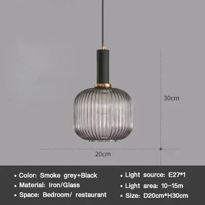 Moderne Nordic Glazen Hanglamp – Enkele Kop LED Hanglamp voor Eetkamer, Slaapkamer, Café en Studie – Wit, Groen, Cognac & meer