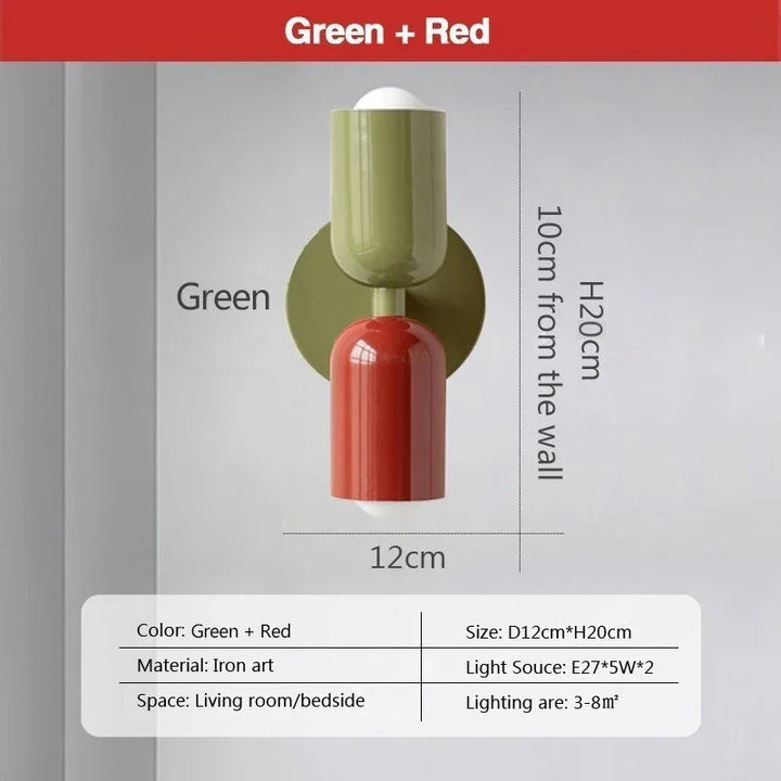 Nordic LED Wandlampen – Moderne Minimalistische Dubbele Wandlamp voor Woonkamer, Slaapkamer, Studie en Binnendecoratie