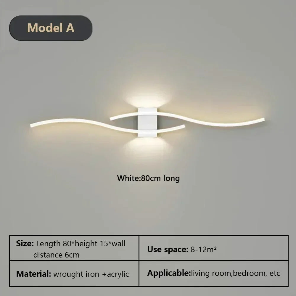 Moderne LED Wandlamp – Dimbare Op- en Neerwaartse Wandlamp voor Slaapkamer, Woonkamer en Interieurs