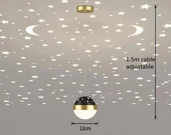 Woondecoratie gang plafondlamp - sterachtige sfeer LED hanglamp