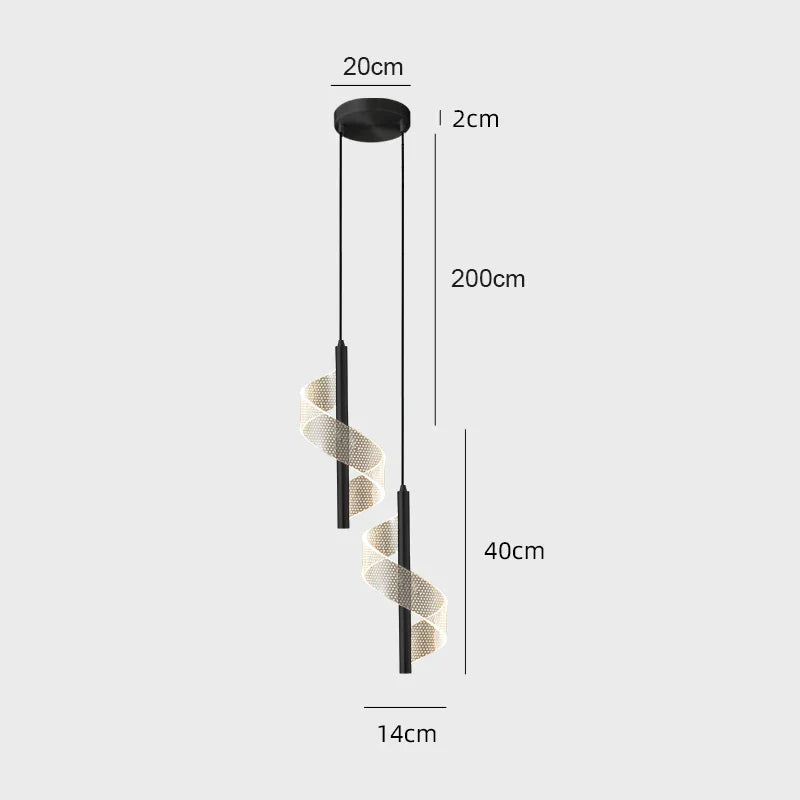 Nordic LED Hanglamp – Moderne Hanglamp voor Woonkamer, Slaapkamer, Eettafel en Gang – Gouden Acryl Lampenkappen, InterieurdDecoratie